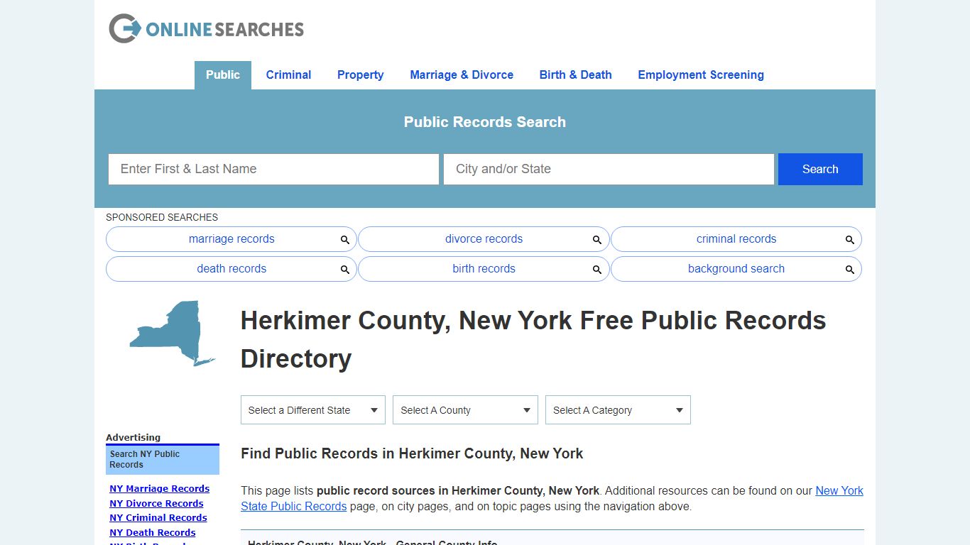 Herkimer County, New York Public Records Directory