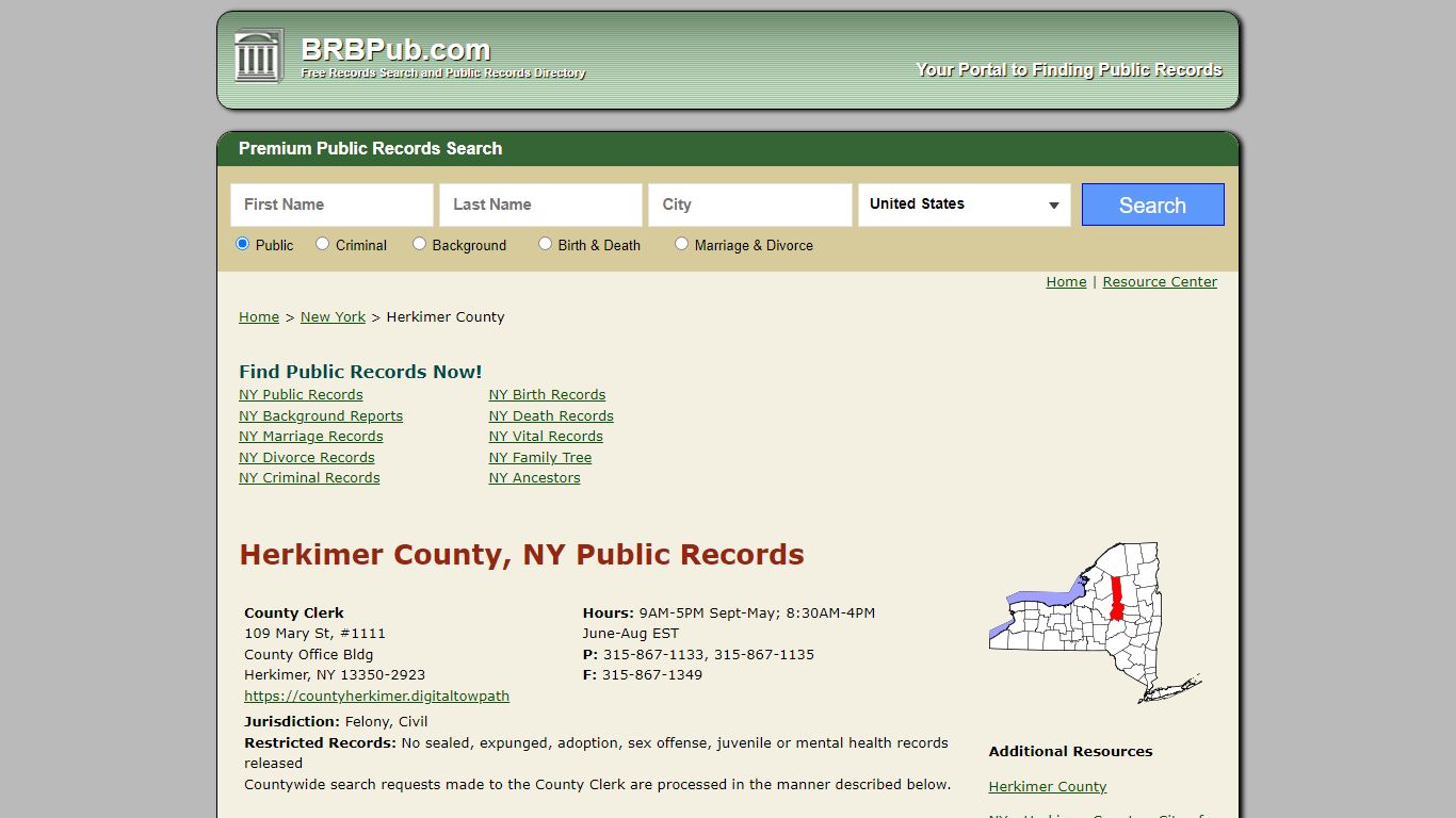 Herkimer County Public Records | Search New York Government Databases