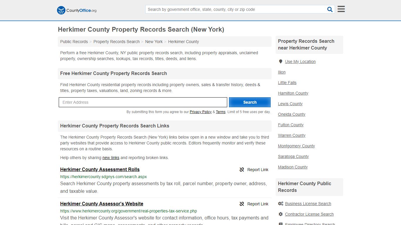 Herkimer County Property Records Search (New York) - County Office