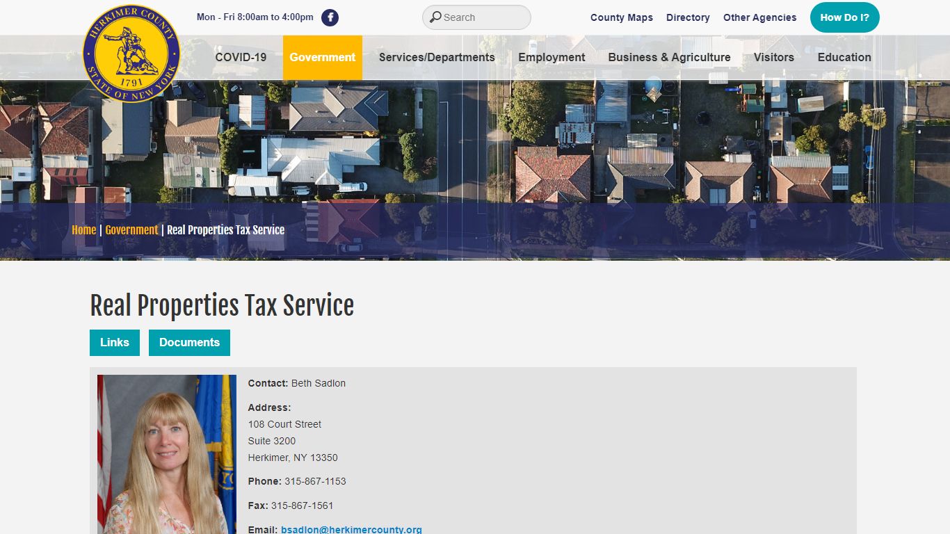 Real Properties Tax Service, Assessment Roll, Tax Bills - Herkimer County